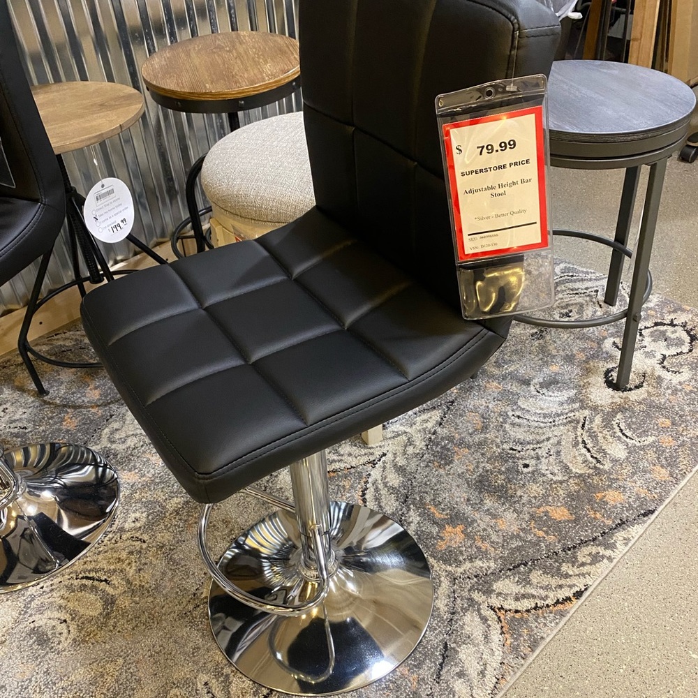 Single stainless steel bar stool